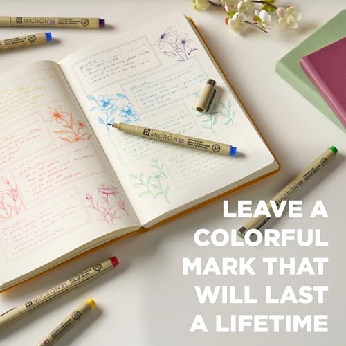 SAKURA 30063 6-Piece Pigma Micron Assorted Colors 01 Ink Pen Set by SAKURA - Image 5