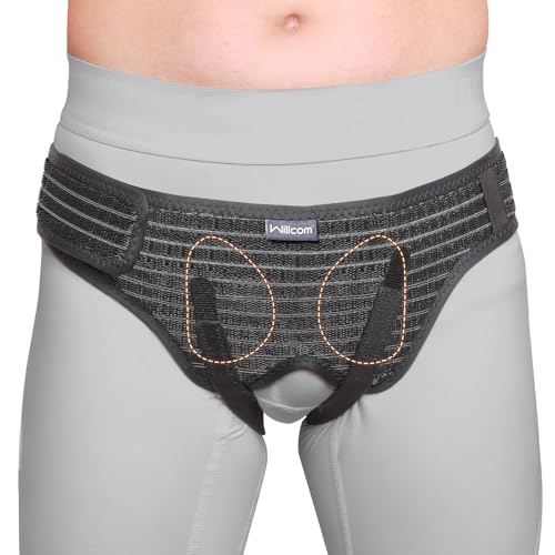 Imagen de Braguero Hernia Inguinal Hombre y Mujer Cinturón Soporte Universal con Almohadillas Extraíbles para Lado Izquierdo