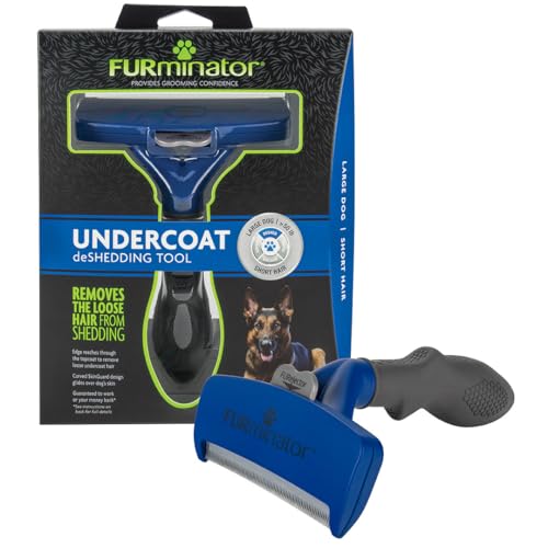FURminator Undercoat Deshedding Tool for Dogs, Deshedding Brush for Dogs, Removes Loose Hair and...