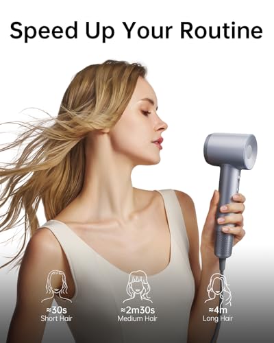 Image of Laifen Swift Hair Dryer, High Speed 200M Ionic Blow Dryer with 110, 000 RPM Brushless Motor for Fast Drying, Low Noise, Hairdryer with Magnetic Nozzle, HD500