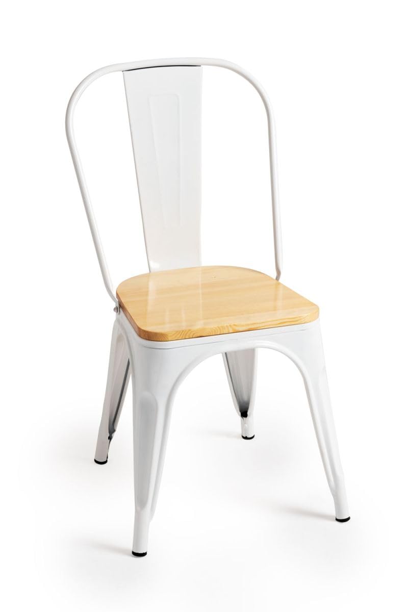 Regalos Miguel - Sillas Comedor - Silla Torix Madera Natural - Blanco