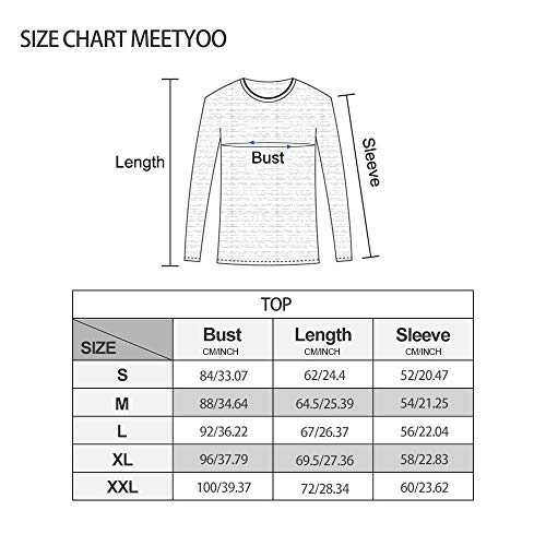 Meetyoo Men's Compression Long Sleeve Athletic Workout Shirt, White, Medium #TOP5