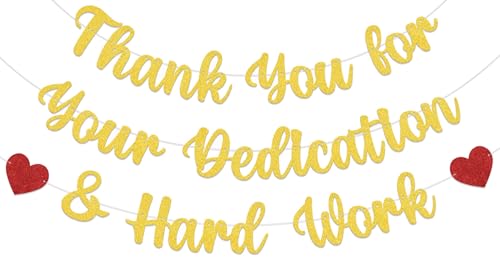 Thank You for Your Dedication & Hard Work �o�i�[ - �]�ƈ����ӂ̃f�R���[�V���� - We Appreciate You �f�R���[�V���� �S�[���h