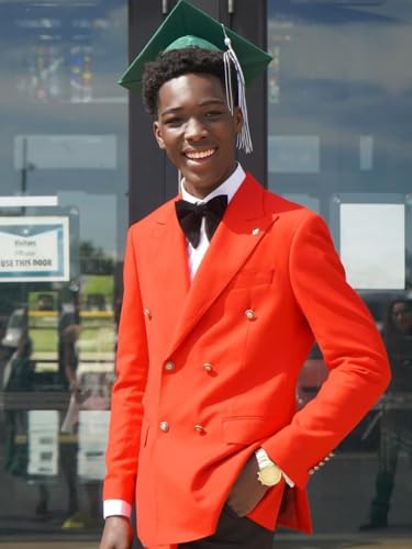 Mens Double Breasted Suit Blazer Casual Jacket for Mens Slim Fit Solid Sport Coat Jacket for Business Formal Wedding2