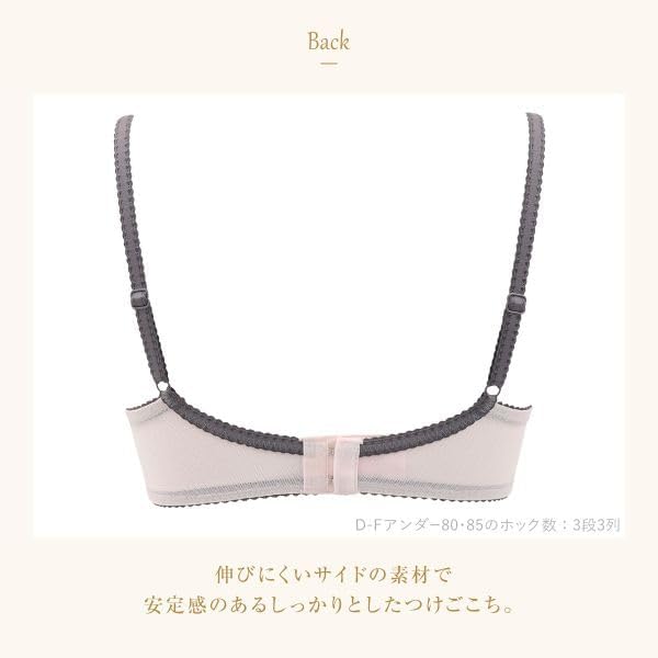 ウイング レシアージュ ブラジャー 3/4カップ DEF サイドすっきり Wing Lesiage 6000G(IV-アイボリー、E