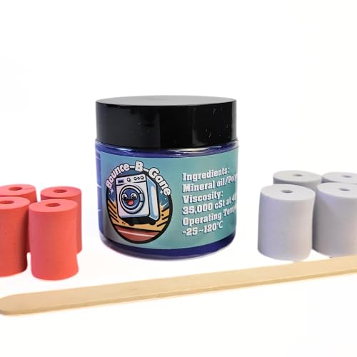 Ben's Appliances Washing Machine Suspension Grease Kit, 50ml, with Foam Inserts For Whirlpool & Samsung, BA-80048 Bounce-B-Gone
