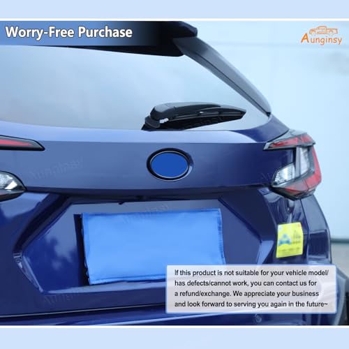Image of Aunginsy Rear Tailgate Emblem Cover Trim Compatible with Subaru Crosstrek GU 2024 2025 Car Trunk Emblem Badge Logo Cover Center Logo Decorative Circle Ring Protection Cover ABS Exterior Accessories