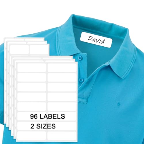 No-Iron Fabric Labels, Clothing Labels Self-Stick Write-On, Washable Kids Name