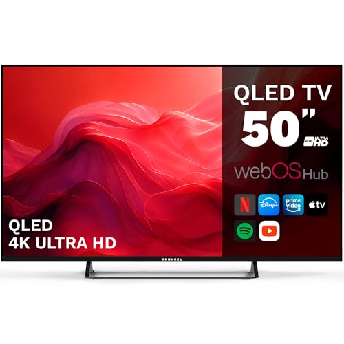 Grunkel televisor QLED 50¨ Smart TV 4K UHD 5025WLEDW con Sistema operativo webOs