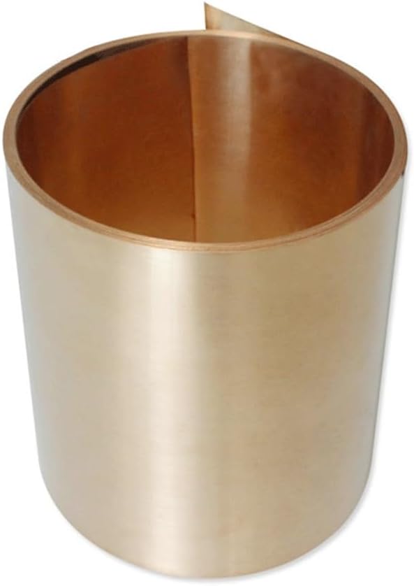Metal Foil Plate,Foil Thin Sheet Plate,C17200 Beryllium Copper Sheet 1pcs,for DIY 0.08-1.2mm Thick Strip Copper Foil Sheet Brass Foil Tape(0.5x200x200mm)