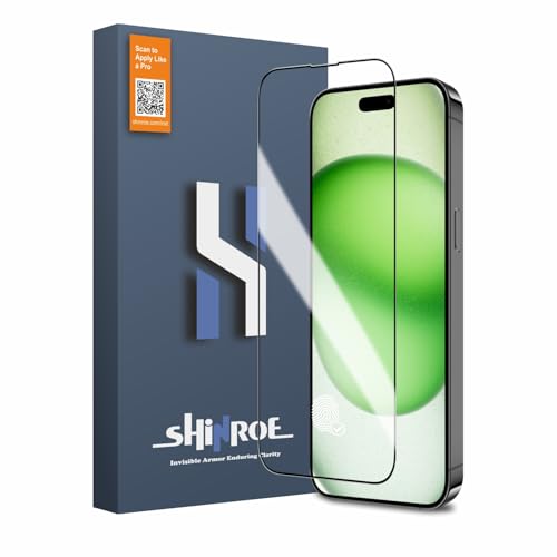 Image of Tempered Glass for iPhone 15 Plus | 16 Plus (2026 Edition) Military Grade 9H Screen Guard, Anti-Scratch, Shatterproof, Edge-to-Edge Full Coverage