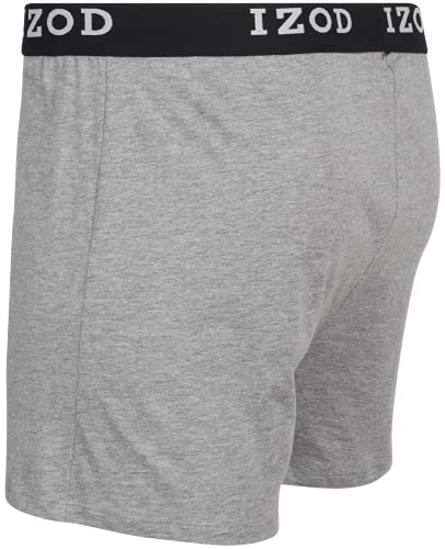 Izod Men's Underwear - Classic Knit Boxers (8 Pack), Size Large, Black/Grey Asst #TOP5