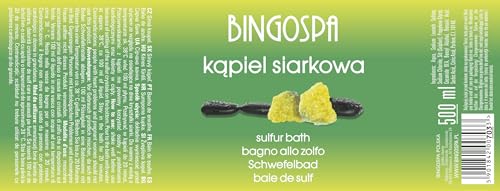 Schwefelbad Schwefelbadeschaum, Schaumbäder, Badezusätze fur Hornhaut, Hautpflege, Haarpflege 500ml BINGOSPA