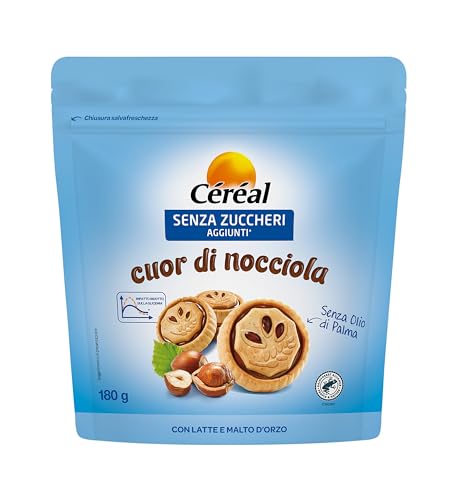 CÉRÉAL SENZA ZUCCHERI Cuor di Nocciola, Biscotti...