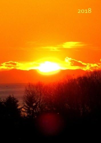 MY BIG FAT CALENDAR 2018 (Great Britain) - sunset / sundown: 1 day per page, DIN A4