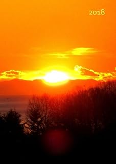 MY BIG FAT CALENDAR 2018 (Great Britain) - sunset / sundown: 1 day per page, DIN A4
