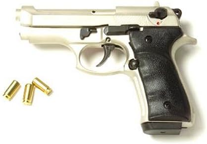 Special Mod 92 Firat Compact Chrome Blank Firing Gun 9mm