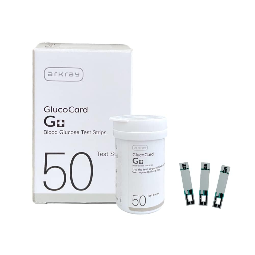 Arkray Glucocard G+ 50 Bottlepack Blood Glucose Test Strips For Glucocard G+ Glucometer-image-35