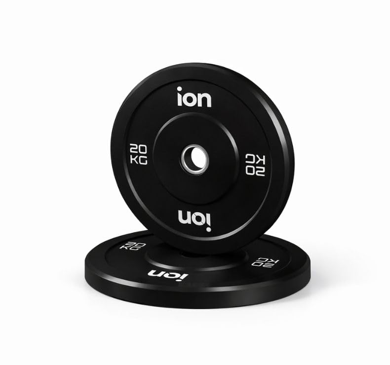 Disco Olímpico Bumper Negro ION fitness