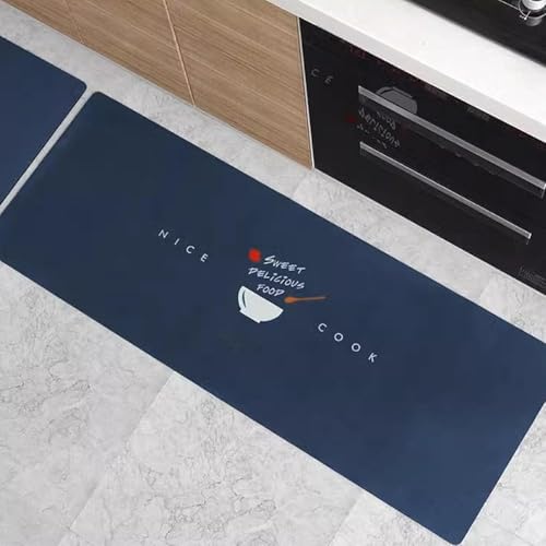 Tapis de cuisine antidérapant et imperméable grand format lavable en machine - 2