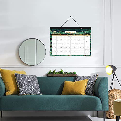 Desk Calendar 2023-2024 - 18 Months Desk/Wall Calendar 2023-2024, Jul 2023 - Dec 2024, 17" X 12", 2-In-1 Desk Calendar, Tear Off Design, 2 Corner Protectors, 2 Hanging Hooks, Holidays & Julian Dates #TOP1