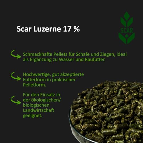 Scar Luzerne 17% Luzernepellets 25 kg Futtermittel Pferdefutter