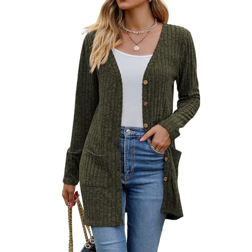 Image of Witsmile Womens 2026 Spring Fashion Cardigan Lightweight Soft Knit Long Top