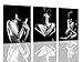 Bedroom Decor Black and White Wall Art Sexy Girl Photos Canvas Prints Women Framed Wall Art Lady Painting Canvas Pictures for Bedroom Wall Decor Artwork for Walls Bathroom Wall Art Black Wall Decor