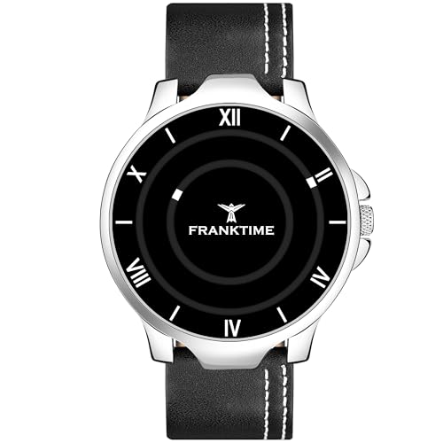 Franktime Dot Roater Timer Unique Watch Series Analog Watch for Men & Boys | Black Dial Mens Watch | Leather Adjustable Strap | Wrist Watch Unisex-Adult Watch (B0CM4ZRZ12) Amazon Price History, Amazon Price Tracker