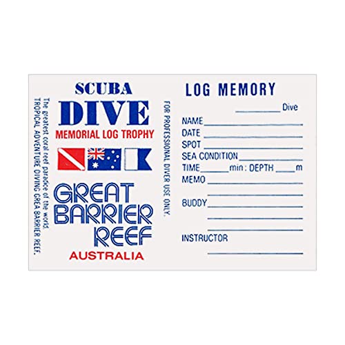 LOG TANK ログタンク用スペアシール メモリアル 記念ダイビング 誕生日 ダイビング プレゼント プレゼント用 ギフト 男性 女性 スキューバダイビング BBC ビービーシー (6 グレートバリアリーフ)