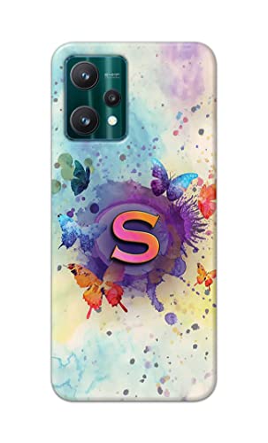 Image of PRINTFIDAA� Printed Hard Back Cover Case for Realme 9 Pro 5G Back Cover (Alphabet S) -2808