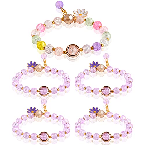 BEIMEIII Lot de 5 bracelets Team Bride - Inclus : 1 ruban et 4 bracelets de traumatisme, enterrement de vie de jeune fille - Pour fête de Bachelorette - Multicolore et violet Cover