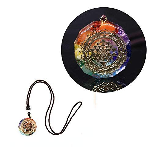 Acxico 1pcs Orgonite Pendant Sri Yantra Necklace…