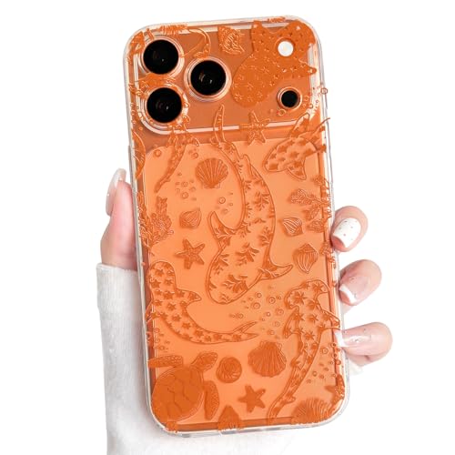NITITOP Compatible with iPhone 17 Pro Max Case Clear Sea - Orange Turtle by NITITOP - Used condition - US$7.42
