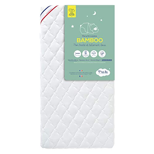Matelas Bébé Bamboo absorbant 60x120 cm et alèse imperméable douce - 3