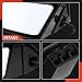 A-Premium Pair (2) Driver and Passenger Side Power Door Mirror - Compatible with Ford Mustang 1987-1993 - Non-Heated, Non-Folding Black Outside Rear View Mirror