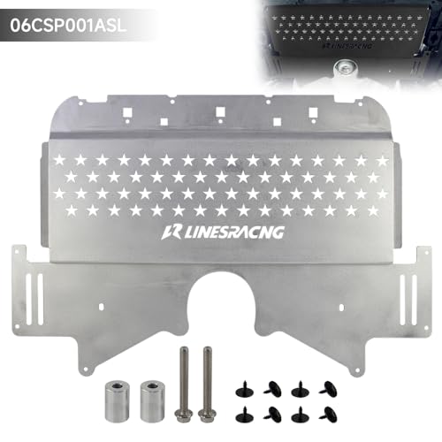 Image of Oil Cooler Skid Plate Compatible with BMW G80 G82 M3 M4 G87 M2 2021-2024 Aluminum Silver