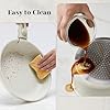 Sweetcrispy 12 pcs Pots and Pans Set, Nonstick Kitchen Induction Cookware Suit with Detachable Handle, Dishwasher Oven Safe, Milky White #5