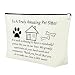 Mxrymvu Best Pet Sitter Gifts Makeup Bag Thank You Gifts for Pet Sitter Zipper Travel Pouch Dog Cosmetic Bag Dog Walker Birthday Christmas Retirement Present