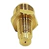 MENSI Gas Orifice Jets Connector Brass Hose Fitting 3/8" Flare x 1/8" MNPT Propane Nozzle for Freestanding Casting Cooking Stove Grill, Turkey Pot Cooker Set of 2 #4