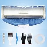 Mini Split Cleaning Kit, 2014 Upgraded Air Conditioner Cleaning Kit, Mini Split Cleaning Bag, Ac Cleaning Kit with 8 Accessories, Ac Clean Kit with 9FT Drainpipe, Fit Air Conditioner 27in - 39in Long