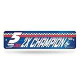 Rico Industries NASCAR Racing Kyle Larson 2025 NASCAR Cup Series Champion Metal Street Sign 4" x 15" Home Décor - Bedroom - Office - Man Cave