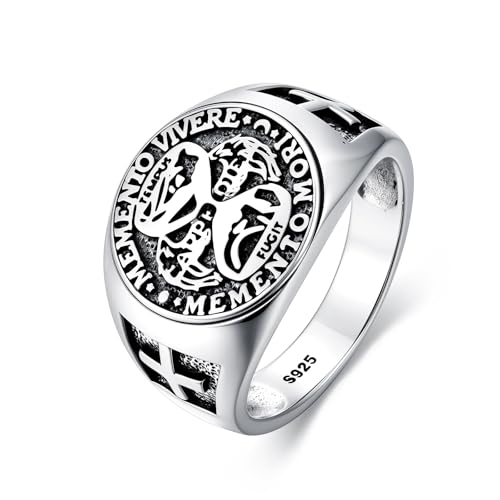 Bague Memento Mori argent 925 sterling femme homme PROESS anneau tête de mort