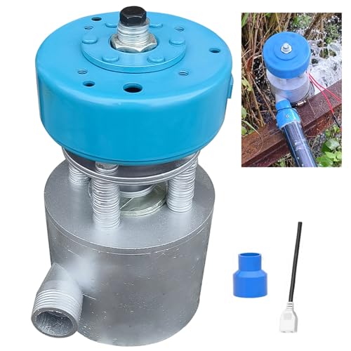 Generador de Turbina Hidráulica 110V / 220V, 500 W, Estación Portátil de Energía Hidroeléctrica Mini para Acampar, Iluminación y Electrónica al Aire Libre