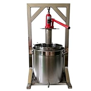 ZGQA-GQA 36L Capaciteit vruchtensap Koudpers Juicing Machine Roestvrij staal met 2T Jack Handmatige Druif Pulp Juicer…