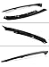 TYPE-R Style Front Hood Mesh Grill Grille Compatible with 2016-2018 Honda Civic Glossy Black FK8