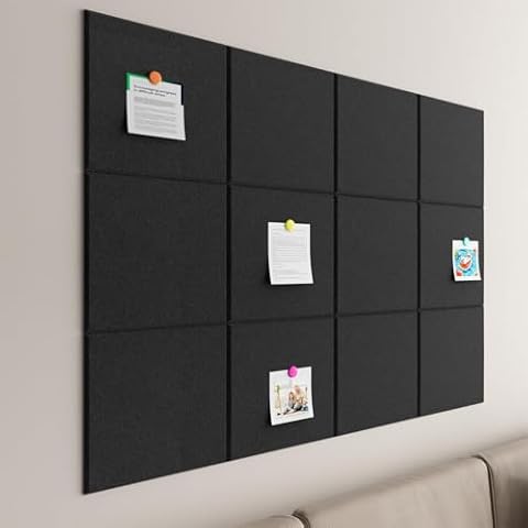 Baysola Large Self-Adhesive Felt Cork Boards Cover