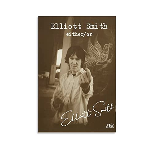 Toile Elliott Smith art mural décoration salon chambre affiche moderne 60x80cm sans cadre