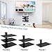 PERLESMITH Floating Wall Mounted Shelf AV Mount Shelf - Holds up to 16.5lbs - DVD DVR Component Shelf with Strengthened Tempered Glass - Perfect for DVD Players, TV Box and Cable Box, PSDSK3