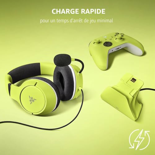 Razer Essential Duo Bundle for Xbox - Casque Filaire et Chargeur Rapide pour manettes Xbox (Haut-parleurs de 50 mm, Micro cardioïde, Chargement Rapide, Compatibilité Universelle) Bleu